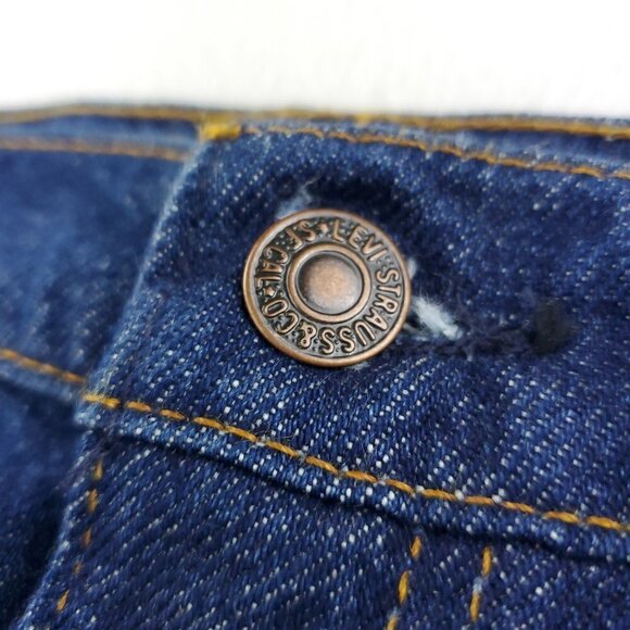 Levi's 517 Orange Tab Jeans Bootcut Vintage USA Dark Wash Denim Men's 38x34 NWOT - Picture 10 of 12